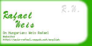 rafael weis business card
